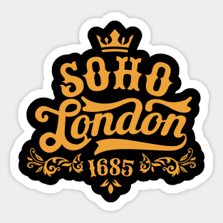 London Soho, London Soho Schriftzug, London Soho Style Sticker